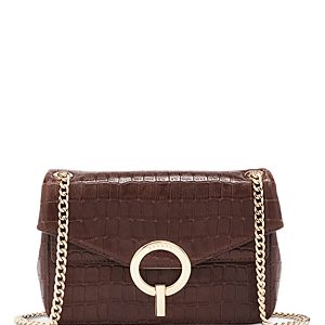 Sandro Yza Crocodile Embossed Leather Bag- 3787188