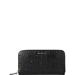 Whistles Croc Embossed Leather Long Wallet- 3980260
