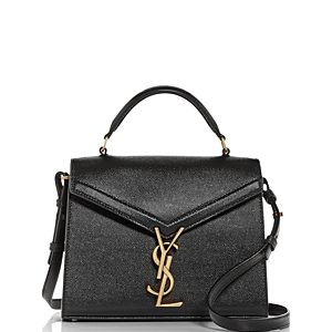 Saint Laurent Cassandra Mini Leather Top Handle Crossbody- 4166074