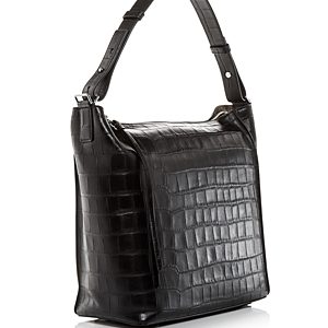 Allsaints Kita Croc Embossed Leather Shoulder Bag- 4188653