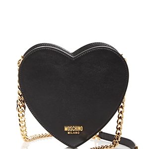 Moschino Heart Shape Leather Shoulder Bag- 4224505
