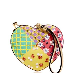 Moschino Embellished Patchwork Heart Crossbody- 4224504