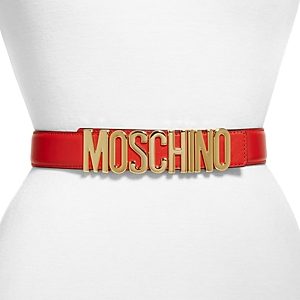 Moschino Women's Logo Buckle Leather Belt- 4156840