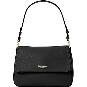 kate spade new york Hudson Pebbled Leather Medium Convertible Flap Shoulder Bag- 4607416