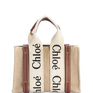 Chloe Woody Mini Canvas Tote- 4343837