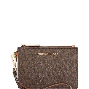 Michael Michael Kors Jet Set Small Signature Print Coin Purse- 4309336