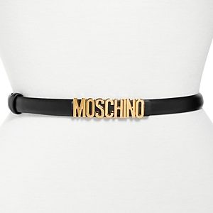 Moschino Women's Logo Buckle Leather Belt- 4362926
