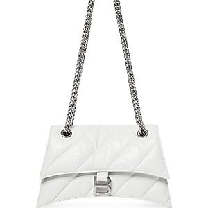 Balenciaga Crush Small Quilted Leather Chain Shoulder Bag- 4452392