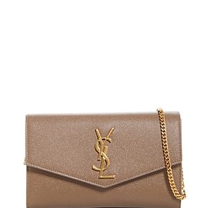 Saint Laurent Uptown Leather Chain Wallet- 4166049