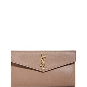 Saint Laurent Uptown Leather Clutch- 4166012