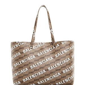 Balenciaga Signature Logo Print Leather Shopper- 4452365