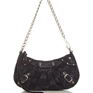 Balenciaga Le Cagole Mini Denim Shoulder Bag- 4772415
