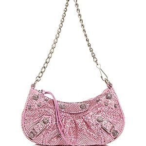 Balenciaga Le Cagole Mini Shoulder Bag With Rhinestones- 4452345