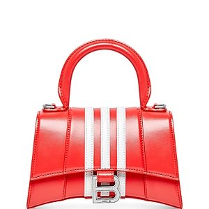 Balenciaga X Adidas Hourglass Xs Leather Top Handle Bag- 4577343