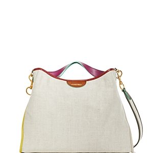 See by Chloe Joan Linen & Leather Top Handle Bag- 4570075