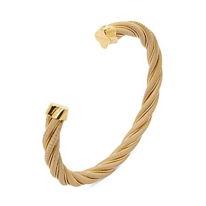 Bottega Veneta Leather Twisted Bangle Bracelet- 4541212