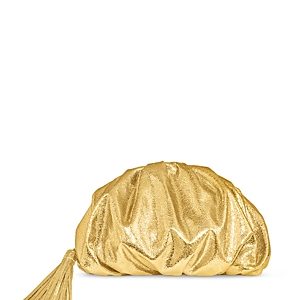 Rebecca Minkoff Ruched Metallic Clutch- 4554050