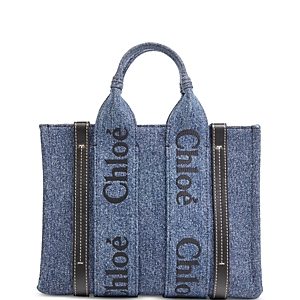 Chloe Woody Denim Small Crossbody Tote Bag- 4633709