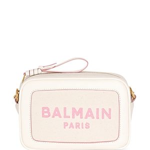 Balmain B-Army Canvas Clutch Bag with Leather Details- 4660789