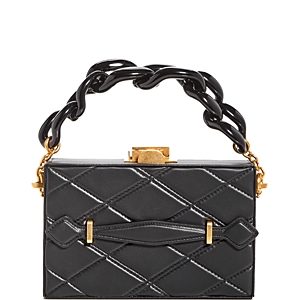 Oscar de la Renta Alibi Minaudiere Quilted Leather Box Bag- 4619344
