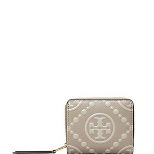 Tory Burch T Monogram Contrast Embossed Bifold Wallet- 4686816