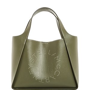Stella McCartney Studded Grainy Logo Tote- 4707419