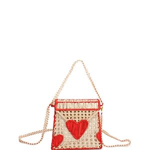 Mercedes Salazar Heart for Me Small Handmade Shoulder Bag- 4681637