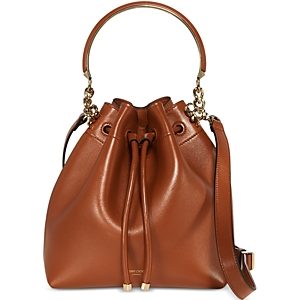 Jimmy Choo Bon Bon Small Leather Bucket Bag- 4720237