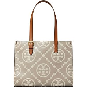 Tory Burch T Monogram Small Contrast Embossed Tote- 4686817