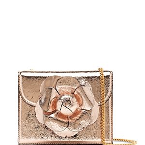 Oscar de la Renta Tro Crinkle Metallic Leather Mini Bag- 4726712