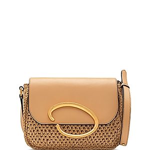 Oscar de la Renta Oath Crocheted Raffia Crossbody- 4726716