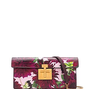 Oscar de la Renta Slim Alibi Dhalia Printed Saffiano Leather Mini Bag- 4726708