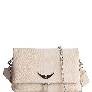 Zadig & Voltaire Rocky Soft Savage Small Leather Handbag- 4560896