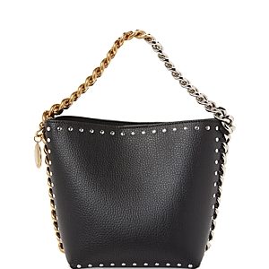 Stella McCartney Frayme Studded Grainy Bucket Bag- 4707423