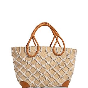 Lusana Venus Woven Tote- 4752611