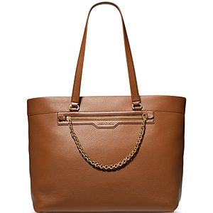 Michael Michael Kors Slater Large Leather Top Zip Tote- 4732160