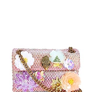 Kurt Geiger London Kensington Mini Floral Embellished Mesh Crossbody- 4731563
