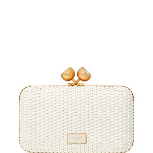 kate spade new york Kiss Lock Small Woven Clutch- 4720782