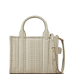 Marc Jacobs The Monogram Leather Small Tote- 4728364