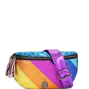 Kurt Geiger London Kensington Metallic Leather Belt Bag- 4768232