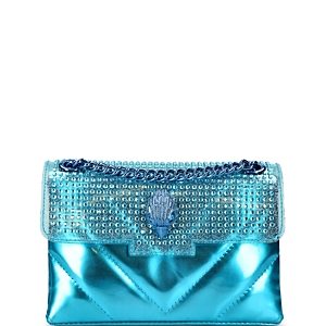 Kurt Geiger London Mini Metallic Leather Kensington Crossbody- 4754111
