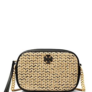Tory Burch McGraw Raffia Mini Camera Crossbody Bag- 4785387
