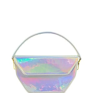 Amina Iris Zoe Iridescent Leather Top Handle Bag- 4755398