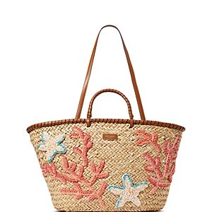 kate spade new york What the Shell Embellished Woven Straw Large Tote- 4720762