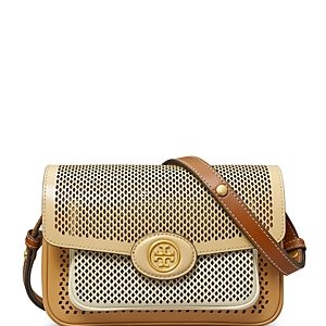 Tory Burch Robinson Perforated Leather Shoulder Bag- 4812630