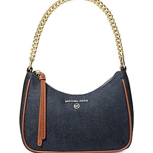 Michael Michael Kors Jet Set Charm Small Denim Pouchette Shoulder Bag- 4837446