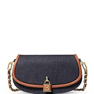 Michael Michael Kors Mila Small Chain Denim Sling Messenger Crossbody- 4837436
