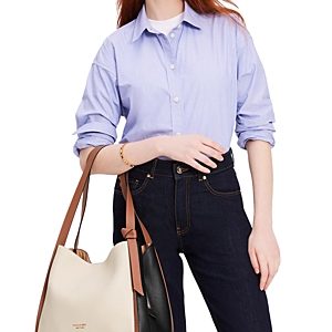 kate spade new york Knott Color Blocked Pebbled Leather Large Shoulder Bag- 4554038