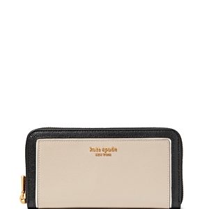 kate spade new york Morgan Colorblocked Saffiano Leather Zip Around Continental Wallet- 4679979