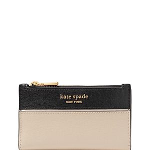 kate spade new york Morgan Color Blocked Saffiano Leather Slim Bifold Small Wallet- 4554040